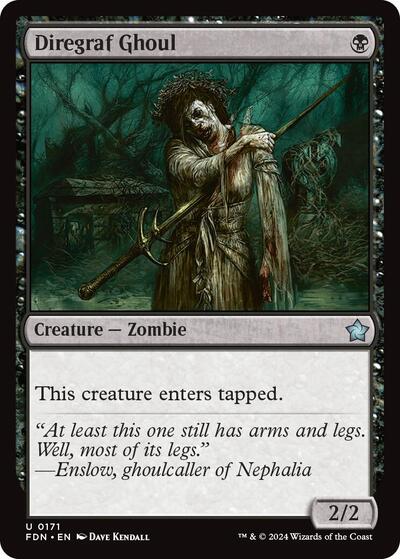 Diregraf Ghoul (Foundations) Light Play Foil