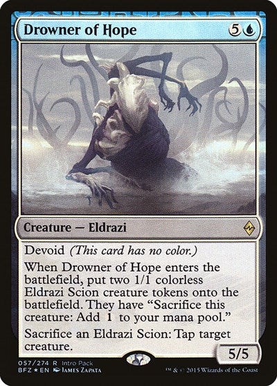 Drowner of Hope (Promos: Unique and Miscellaneous) Light Play Foil