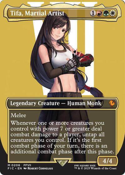 Tifa, Martial Artist (Borderless) (Commander: FINAL FANTASY) Near Mint