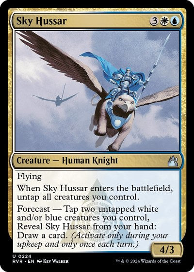 Sky Hussar (Ravnica Remastered) Light Play Foil