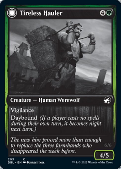 Tireless Hauler / Dire-Strain Brawler (Innistrad: Double Feature) Medium Play