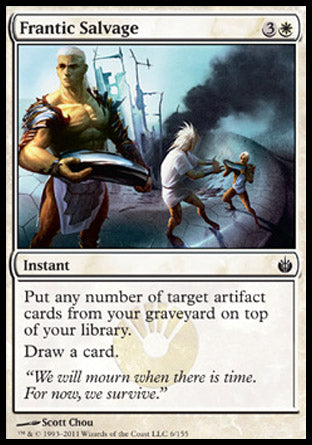 Frantic Salvage (Mirrodin Besieged) Light Play Foil