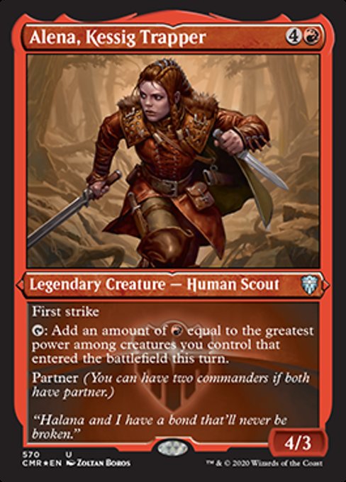 Alena, Kessig Trapper (Foil Etched) (Commander Legends) Near Mint Foil