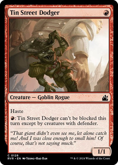 Tin Street Dodger (Ravnica Remastered) Light Play Foil