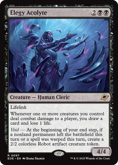 Elegy Acolyte (Edge of Eternities) Light Play Foil