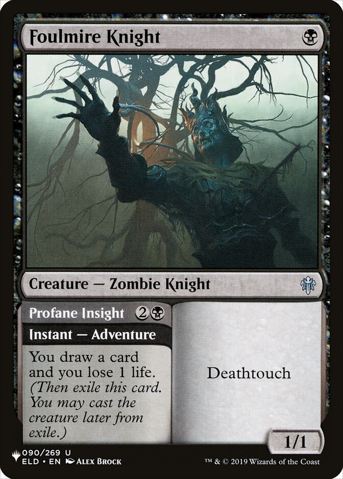 Foulmire Knight (The List) Near Mint