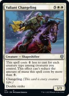 Valiant Changeling (Commander Legends: Battle for Baldur's Gate) Light Play
