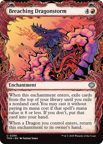 Breaching Dragonstorm (Showcase) (Tarkir: Dragonstorm) Light Play
