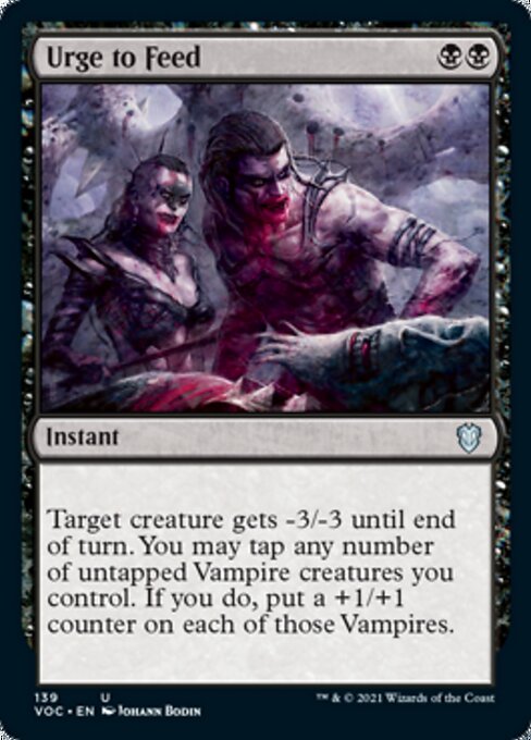 Urge to Feed (Commander 2021 Crimson Vow) Light Play