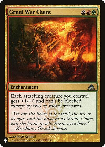 Gruul War Chant (The List) Near Mint