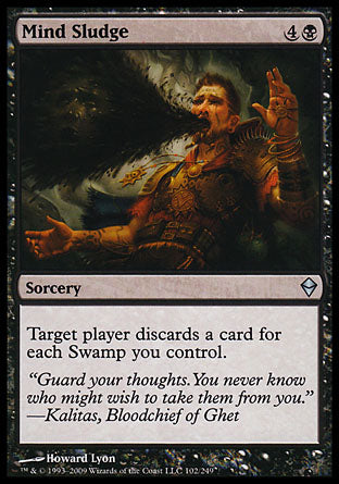Mind Sludge (Zendikar) Light Play