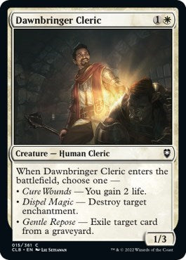 Dawnbringer Cleric (Commander Legends: Battle for Baldur's Gate) Medium Play