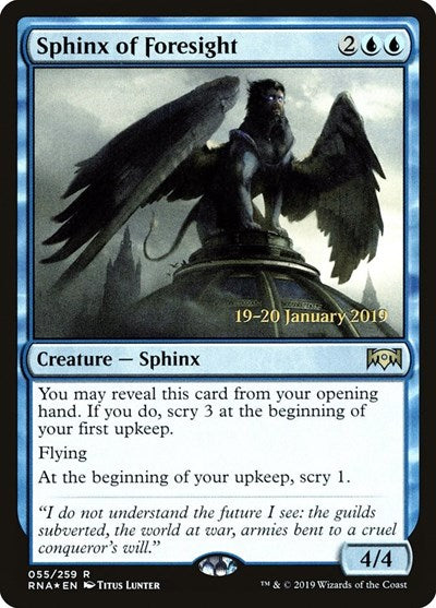 Sphinx of Foresight (Promos: Prerelease Cards) Light Play Foil