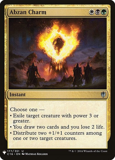 Abzan Charm (Mystery Booster) Light Play