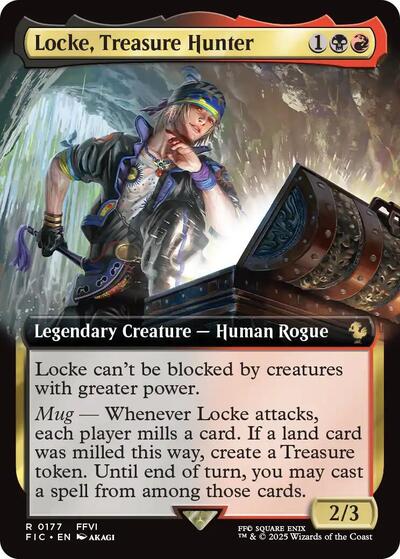 Locke, Treasure Hunter (Extended Art) (Commander: FINAL FANTASY) Near Mint Foil