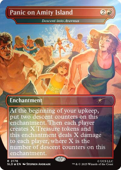 Panic on Amity Island - Descent into Avernus (Rainbow Foil) (Secret Lair) Near Mint Foil