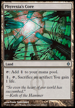 Phyrexia's Core (New Phyrexia) Light Play Foil