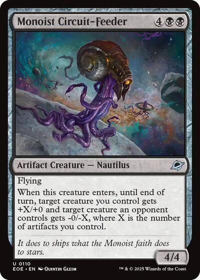 Monoist Circuit-Feeder (Edge of Eternities) Light Play Foil