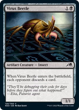 Virus Beetle (Kamigawa: Neon Dynasty) Medium Play Foil