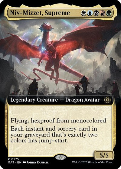 Niv-Mizzet, Supreme (Extended Art) (March of the Machine: The Aftermath) Light Play Foil
