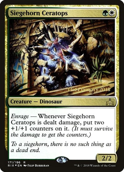 Siegehorn Ceratops (Promos: Prerelease Cards) Near Mint Foil