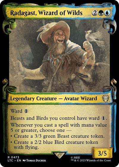 Radagast, Wizard of Wilds (Showcase Scrolls) (Commander: The Lord of the Rings: Tales of Middle-earth) Near Mint