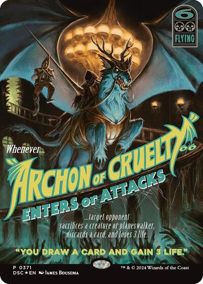 Archon of Cruelty (Showcase) (Commander: Duskmourn: House of Horror) Near Mint