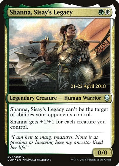 Shanna, Sisay's Legacy (Promos: Prerelease Cards) Medium Play Foil