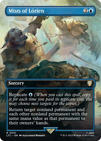 Mists of Lorien (Borderless) (Commander: The Lord of the Rings: Tales of Middle-earth) Light Play