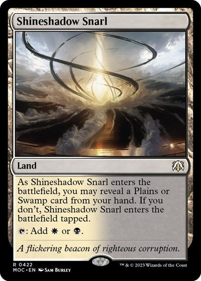 Shineshadow Snarl (Commander: March of the Machine) Near Mint