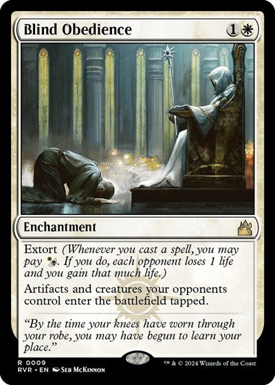 Blind Obedience (Ravnica Remastered) Light Play Foil