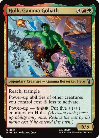 Hulk, Gamma Goliath (Marvel Super Heroes) Near Mint Foil