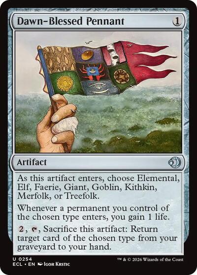 Dawn-Blessed Pennant (Lorwyn Eclipsed) Near Mint