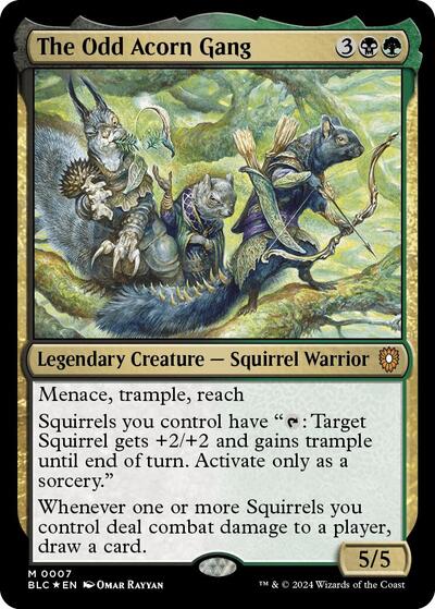 The Odd Acorn Gang (Commander: Bloomburrow) Light Play Foil