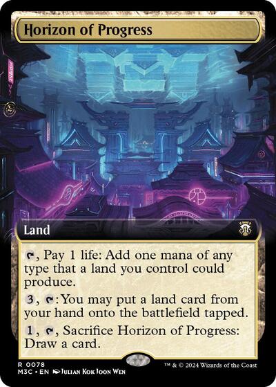 Horizon of Progress (Extended Art) (Ripple Foil) (Commander: Modern Horizons 3) Near Mint Foil