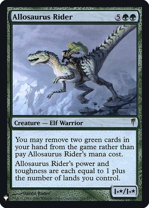 Allosaurus Rider (Mystery Booster Retail Edition Foils) Light Play Foil