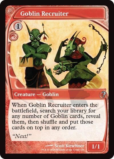 Goblin Recruiter Future Sight|0|0|0.00