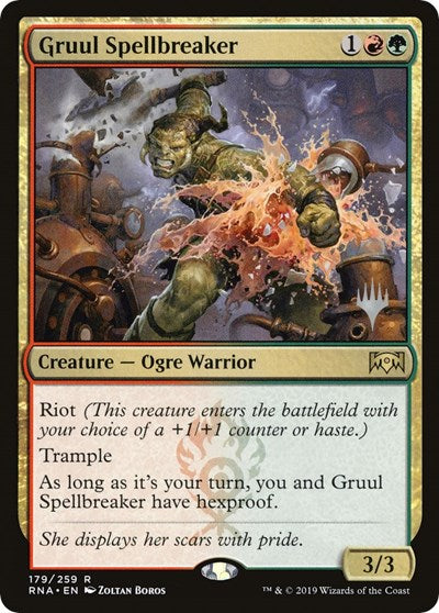 Gruul Spellbreaker (Promo Pack: Throne of Eldraine) Light Play Foil