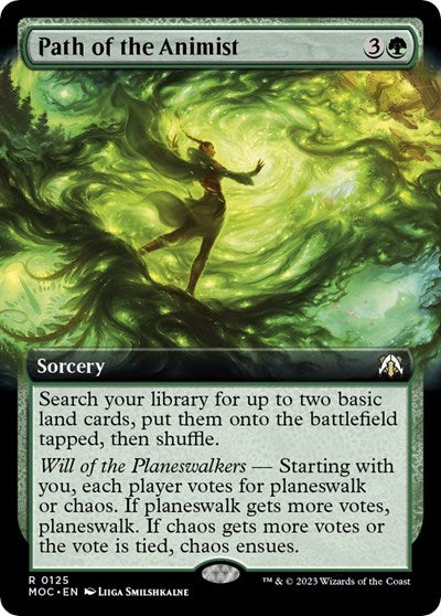 Path of the Animist (Extended Art) (Commander: March of the Machine) Light Play