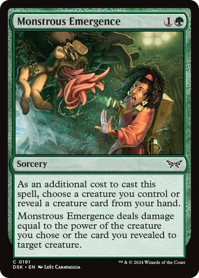 Monstrous Emergence (Duskmourn: House of Horror) Light Play