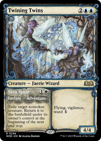 Twining Twins (Showcase) (Wilds of Eldraine) Light Play Foil