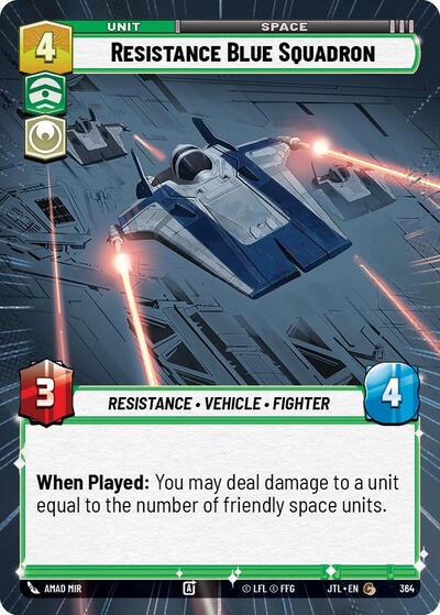 Resistance Blue Squadron (Hyperspace) (Jump to Lightspeed) Near Mint