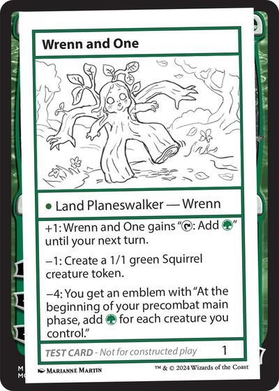 Wrenn and One (Mystery Booster 2 Playtest Cards) Near Mint