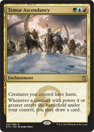 Temur Ascendancy (Khans of Tarkir) Medium Play Foil