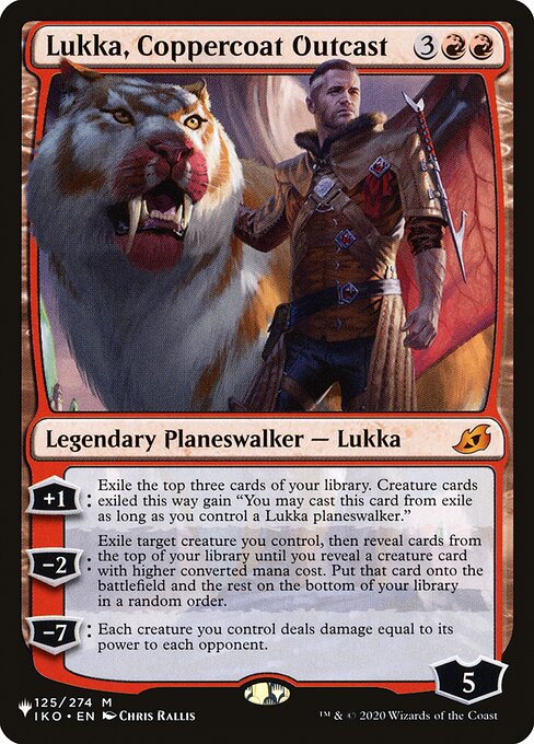Lukka, Coppercoat Outcast (The List) Near Mint