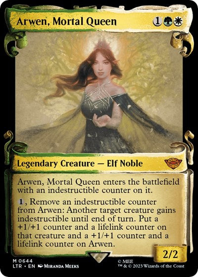 Arwen, Mortal Queen (Showcase Scrolls) (Universes Beyond: The Lord of the Rings: Tales of Middle-earth) Near Mint