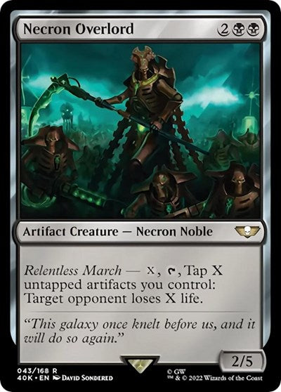 Necron Overlord (Surge Foil) (Universes Beyond: Warhammer 40K) Near Mint Foil