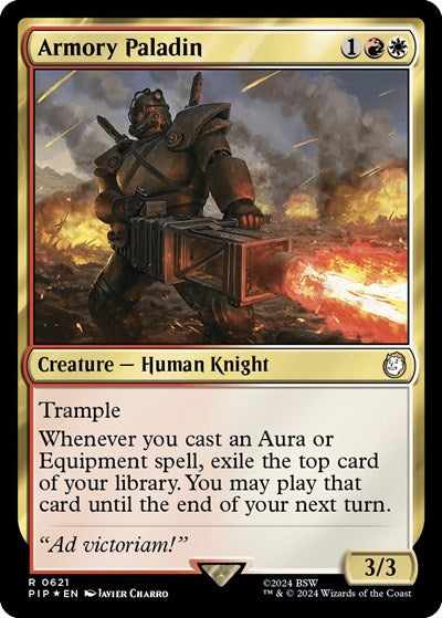 Armory Paladin (Surge Foil) (Universes Beyond: Fallout) Near Mint Foil