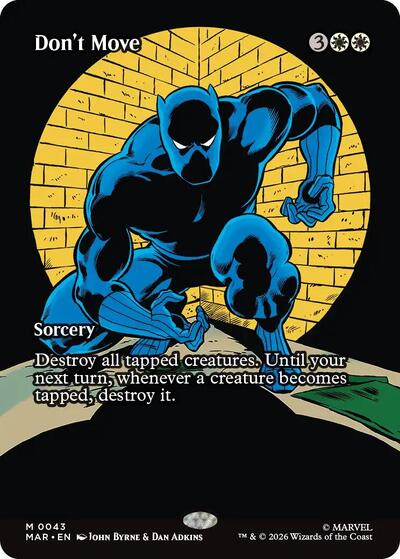 Don't Move (Borderless) (Marvel Eternal-Legal) Near Mint