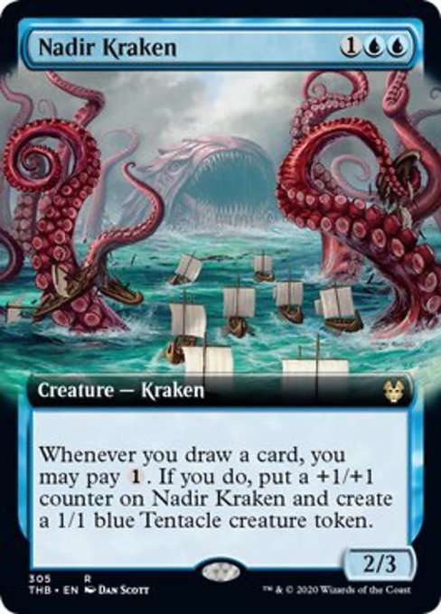 Nadir Kraken (Extended Art) (Theros Beyond Death) Medium Play Foil